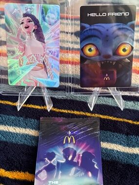 McDonald's K-Pop Demon Hunters Rumi RARE Triple Star Holo + Derpy Holo